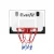 Everfit 23" Mini Basketball Hoop Backboard for Door Wall Mount, Shatterproof PET, Steel Rim, Kids, Black, Set with Ball