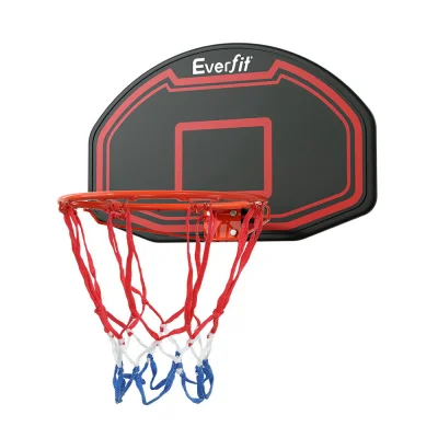 Everfit 38" Basketball Hoop Backboard for Door or Wall, Shatterproof HDPE, Steel Rim, Waterproof Net, Kids Sports