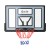 Everfit 45" Wall Mounted Basketball Hoop System, Shatterproof Backboard, Steel Ring, Weatherproof Net, 110x75cm