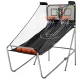 Basketball Arcade Game - Double Shoot, 8 Modes, Steel Frame, LED Scorer, 4 Balls, Indoor/Outdoor, Foldable