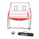 Everfit 8ft Portable Volleyball Net Training Set, Adjustable Height, Fibreglass Poles, PVC Ball & Carry Bag, Quick Setup
