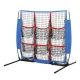 Everfit 9-Target Soccer Net Baseball Pitching Football Goal, 126x101x110cm, Metal Frame, Portable Training Aid