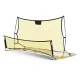 Everfit 2.1m Portable Soccer Rebounder Net - Durable Steel Frame & PE Mesh, Quick Setup, Yellow,
