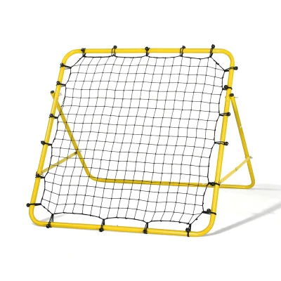 Everfit Portable Rebound Net: 100x81x100cm, Yellow, Metal Frame, HDPE Mesh for Soccer, Baseball, Football Training Everfit Portable Rebound Net: 100x81x100cm, Yellow, Metal Frame, HDPE Mesh for Soccer, Baseball, Football Training