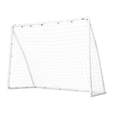 Everfit 8FT UPVC Soccer Football Goal with Knotted PE Mesh Net, Weatherproof, Portable, Durable Backyard Training