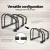 Giantz Weisshorn 3-Bike Stand Rack: Freestanding Steel Parking Holder, Powder Coated, 710x280x270mm, Smooth Finish