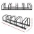 Weisshorn 5-Bike Storage Rack - Freestanding Powder-Coated Steel Holder, Configurable, Scratch-Resistant, Easy Install
