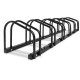 Giantz Weisshorn 6-Bike Stand Rack: Black Steel, Freestanding, Powder-Coated, 1600x280x270mm, Scratch-Resistant Finish