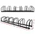 Giantz Weisshorn 6-Bike Stand Rack: Black Steel, Freestanding, Powder-Coated, 1600x280x270mm, Scratch-Resistant Finish Giantz Weisshorn 6-Bike Stand Rack: Black Steel, Freestanding, Powder-Coated, 1600x280x270mm, Scratch-Resistant Finish
