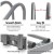 Giantz Weisshorn 6-Bike Stand Rack - Freestanding Silver Steel Storage Holder, Adjustable for Home or Office Use