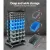 Giantz Double-Sided 90-Bin Storage Rack Stand with Rust-Resistant Steel Frame, Label Slots & Brakeable Wheels for 151kg