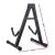 Alpha Folding Guitar Stand - Portable Steel Rack for Acoustic, Electric & Bass - Includes Capo & Strings - Black 29x30x38cm
