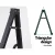 Alpha Folding Guitar Stand - Portable Steel Rack for Acoustic, Electric & Bass - Includes Capo & Strings - Black 29x30x38cm
