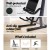 Alpha Folding Guitar Stand - Portable Steel Rack for Acoustic, Electric & Bass - Includes Capo & Strings - Black 29x30x38cm