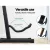 Alpha Folding Guitar Stand - Portable Steel Rack for Acoustic, Electric & Bass - Includes Capo & Strings - Black 29x30x38cm