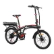 Everfit Folding Electric Bike 20 Inch Urban City Commuter, 250W Motor, 36V 10.4Ah Battery, Shimano 7-Speed, Alloy Frame