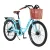 Everfit 26" Electric City Bike, 250W Brushless Motor, 7-Speed, 36V Removable Battery, Basket, Alloy Frame, Blue