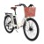 Everfit 26" Electric City Bike, 250W Brushless Motor, 7-Speed, 36V 13Ah Battery, Aluminium Frame, Basket, Blue/White
