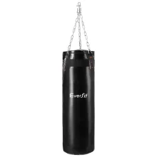 Everfit Hanging Boxing Punching Bag, PP + PU Leather, 30x30x100cm, Home Gym Training, Stress Relief, Easy Installation