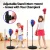 Everfit Kids Punching Bag Stand Set 76-112cm Adjustable | PVC, Polyethylene & Iron | Includes Gloves & Pump | Ages 6-12