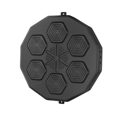 Everfit Bluetooth Music Boxing Machine 40x40cm PU Leather, Wall-Mounted, USB Rechargeable, Speaker, Gloves Included