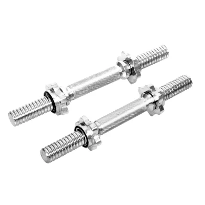 Everfit 45cm Chrome Plated Steel Dumbbell Bar Set – 150kg Capacity with 4 Spring Collars for Home Gym Workouts