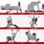 Everfit Adjustable Weight Bench 260kg Heavy Duty Steel, Preacher Curl, 8 Incline, Foldable, 128x41cm, Home Gym