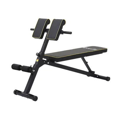 Everfit Adjustable Roman Chair Weight Bench - 150kg Capacity, PU Padded, 10 Heights, 2 Incline Levels, Space-Saving Design