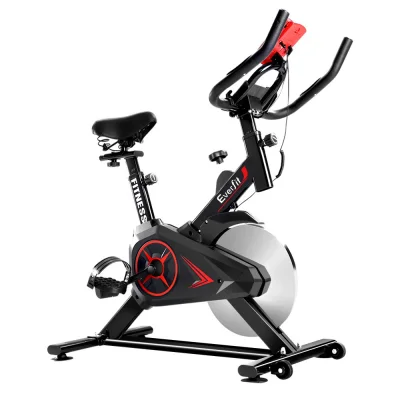 Everfit Spin Bike - Adjustable Home Gym Exercise Bike with 10KG Flywheel, Silent Belt Drive, LCD Monitor, Phone Holder