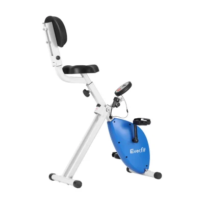 Everfit Under Desk X-Bike: Stepless Magnetic Resistance, Folding Design, LCD Monitor, 100kg Capacity, Quiet Operation