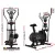 Everfit 6 in 1 Exercise Bike Elliptical Cross Trainer, Steel Frame, Adjustable Resistance, Dumbbells, Bands, LCD, 120kg