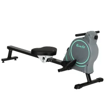 Everfit Rowing Machine 16-Level Magnetic Rower, Steel Glide Rail, Bluetooth APP, Foldable Home Gym Cardio 100kg