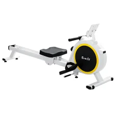 Everfit 16-Level Magnetic Rowing Machine - Quiet Home Gym Cardio with LCD, Dual Rails, & Easy Storage