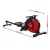 Everfit Magnetic Resistance Rowing Machine - Steel Glide, 10 Levels, LCD, Foldable, 150kg Capacity, Home Gym Red