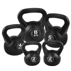 Everfit 22kg Kettlebell Set – 4 Sizes, Rubber-Coated Weights for Home Gym, Anti-Slip Grip, Floor Friendly