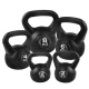 Everfit 22kg Kettlebell Set – 4 Sizes, Rubber-Coated Weights for Home Gym, Anti-Slip Grip, Floor Friendly