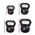 Everfit 22kg Kettlebell Set – 4 Sizes, Rubber-Coated Weights for Home Gym, Anti-Slip Grip, Floor Friendly