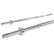 Everfit 168CM Chrome Barbell Bar with Spring Collars, 150kg Capacity, Fits 31-35mm Plates for Home Fitness