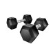 Everfit 20kg Hex Dumbbells Set, 2x10kg Rubber Coated Cast Iron Weights, Non-Slip Handles, Home Gym Workout