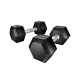 Everfit 20kg Hex Dumbbells Set, 2x10kg Rubber Coated Cast Iron Weights, Non-Slip Handles, Home Gym Workout