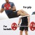 Everfit 15kg Weight Plate Cast Iron Rubber Coated Red Three-Grip Barbell Dumbbell Home Gym Strength Training