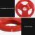 Everfit 15kg Weight Plate Cast Iron Rubber Coated Red Three-Grip Barbell Dumbbell Home Gym Strength Training