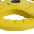 Everfit 20kg Weight Plate Cast Iron Rubber Coated 3-Grip Barbell Dumbbell Plate Home Gym Yellow 50.6mm Hole