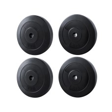 Everfit 30kg Barbell Weight Plates Set, Rubber-Coated Cast Cement, 31mm Standard Home Gym Fitness Equipment