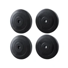 Everfit 30kg Barbell Weight Plates Set Rubber Coated Cast Cement 31mm Standard Home Gym Strength Training