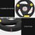 Everfit Olympic Weight Plate 5kg Cast Iron with Rubber Coating, 3-Grip, 51mm Hole for Barbells & Dumbbells, Black