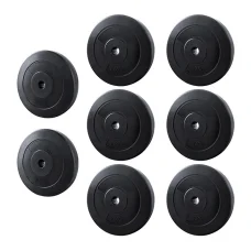 Everfit 70kg Barbell Weight Plates Set, Rubber Coated Cast Cement, 31mm Standard, Home Gym Strength Training