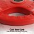Everfit 15kg Weight Plates Pair – Red Rubber Coated Cast Iron, Triple Grip, 50.6mm Hole, for Home Gym, Barbell, Dumbbell
