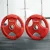 Everfit 15kg Weight Plates Pair – Red Rubber Coated Cast Iron, Triple Grip, 50.6mm Hole, for Home Gym, Barbell, Dumbbell