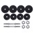 Everfit 20kg Adjustable Dumbbell Set with Non-Slip Handle, Plastic-Coated Weight Plates for Strength Training